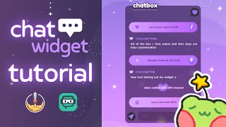 ✦ easy Chat Widget setup tutorial 🌟 for streaming to Twitch, with OBS Streamlabs + Streamelements ✦