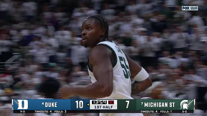 Coen Carr SLAM DUNK vs. Duke | Michigan State Men's Basketball