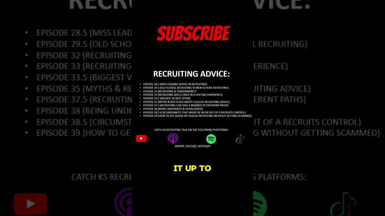 TALK AND TWEET SEGMENT (RECRUITING ADVICE)