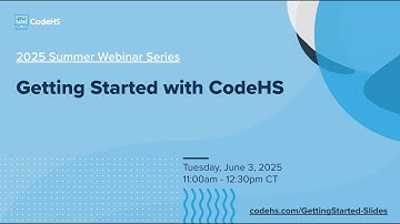 Getting Started with CodeHS