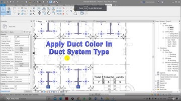 Apply Duct Color In Duct System Type
