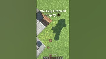 Minecraft: Working Firework Display 🎇 Build Hack | #shorts