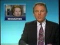 Thatcher Resigns - Six O&#39;clock News 22.11.1990