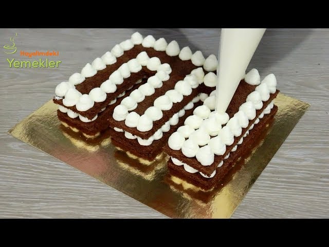 PASTA KEKİ İLE KOLAY YAŞ PASTA TARİFİ 💯HARF PASTA YAPMAK BU KADAR KOLAY