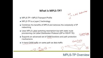 MPLS TP Introduction 1