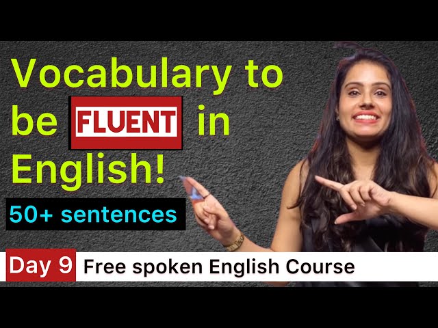 50 Most Useful English sentences for daily use | Free Spoken English Course - Day 9 class=