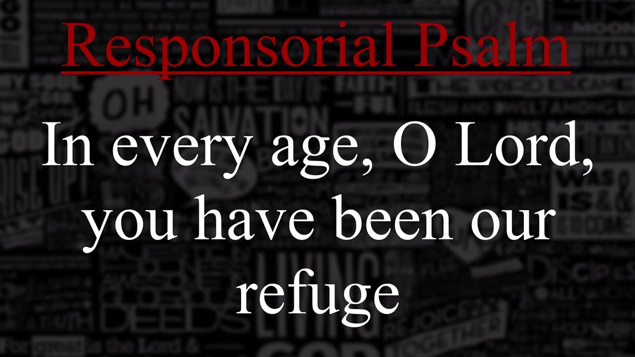 [CANTOR] 23RD SUNDAY IN ORDINARY TIME September 4, 2022 (RESPOND