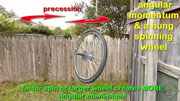 angular momentum precession and a hanging wheel a science with bobert video short