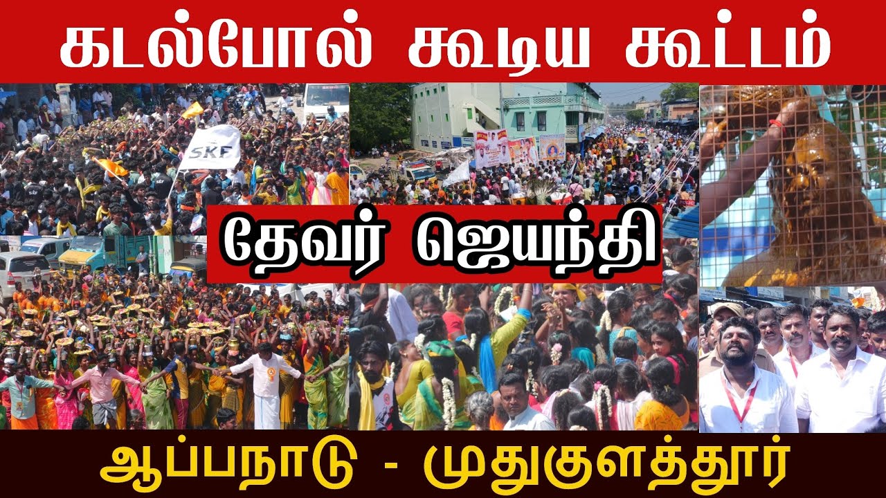 சாதி சனம் கூடிருச்சு தேவர் சாமியை காண | ஆப்பநாடு மக்களின் பிரம்மாண்டமான பால்குடம் | முதுகுளத்தூர்