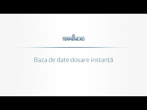 Baza de date dosare instanță | Termene.ro