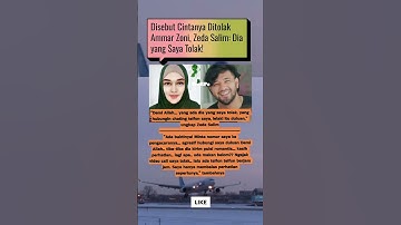 Disebut Cintanya Ditolak Ammar Zoni, Zeda Salim: Dia yang Saya Tolak! #shorts #videoshorts #short