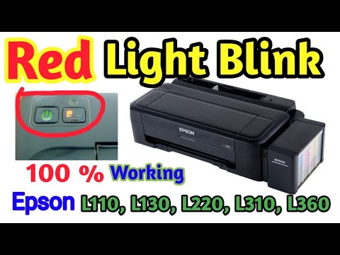 EPSON L130 Printer Red Light Blinking Solution l EPSON L130 Printer Red Light Error