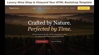 VinoEstate – Luxury Wine Shop &amp; Vineyard HTML Template Showcase