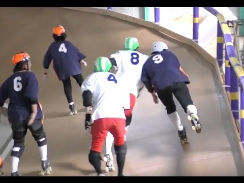 ローラーゲーム 2017 バンクトラック トライマッチ PART1 Roller Games Banked Track Try Match #1.2017