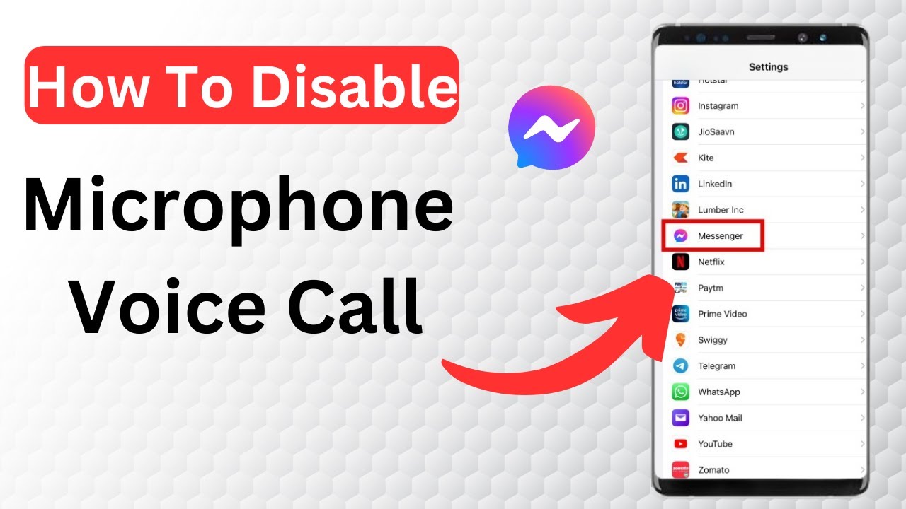How To Disable/Turn off The Microphone In A Messenger Voice Call #smart ...