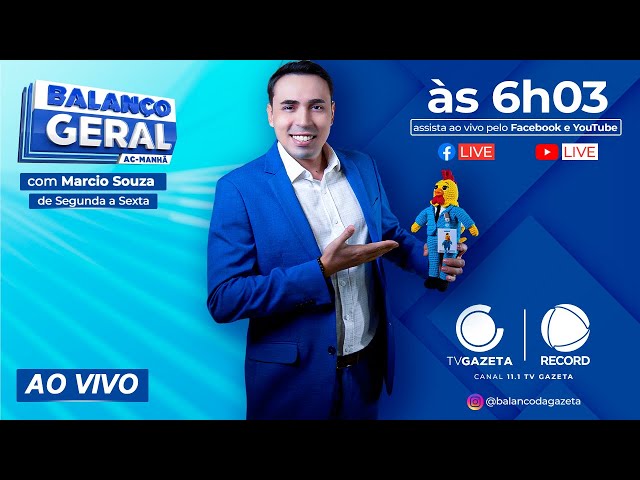 AO VIVO: Balanço Geral | 11/07/2025 | afiliada RECORD