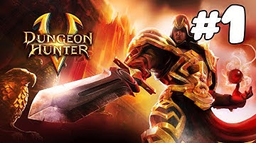 Dungeon Hunter 5 - PARTE 1 - iOS / Android - Gameplay PT/BR Video Passo a Passo