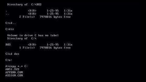 Installing of Ms Dos 3  Part of the Install Series On real hardware not vmware