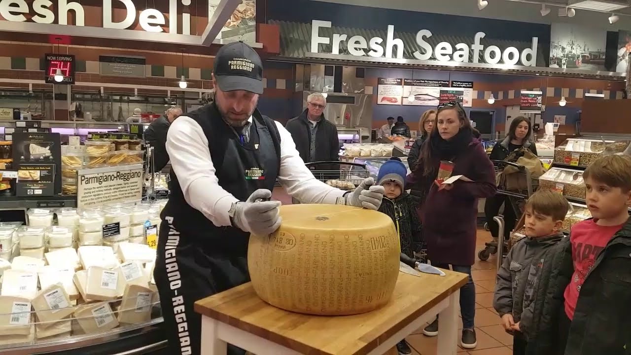 Cracking a 1300 wheel of parmigiano reggiano