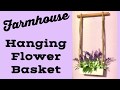 Hanging Farmhouse Floral “Basket” - It was a Dollar Tree Butter Dish!!!