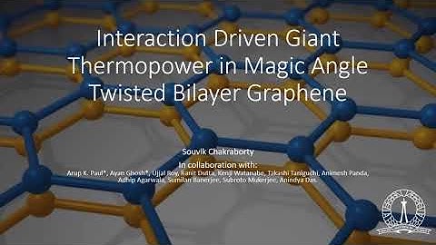 Interaction driven giant thermopower in magic angle twisted bilayer graphene.