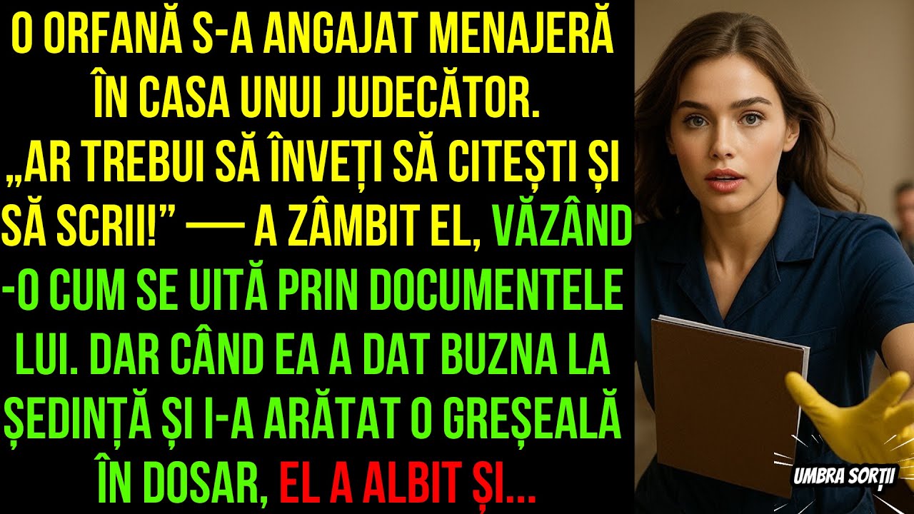 O orfană s-a angajat menajeră în casa unui judecător Ar trebui să înveți să citești și să scrii!Dar.