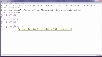 utilisation de la fonction abs() en python
