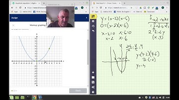 Khan Algebra Warmup: graphing quadratics in factored form Practice Walkthrough