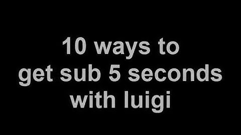 SSBM BtT Luigi Compilation