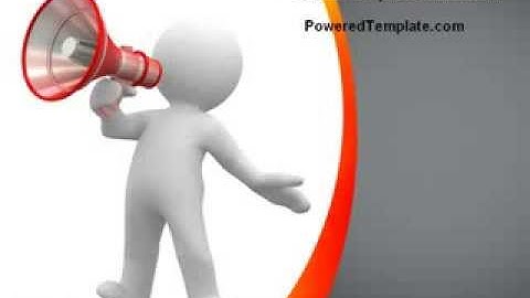 Public Speaker PowerPoint Template by PoweredTemplate.com