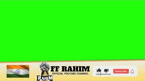 Subscribe Animation Of FF RAHIM like RUOK FF ❤Need support❤