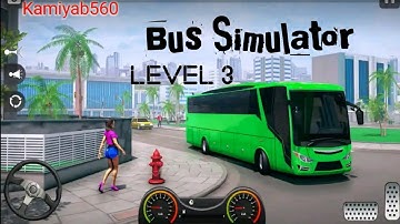 Indian Bus Driving Gameplay Level 3 Complete | BusSimulator Games 🎮💯✅