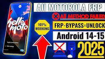 All Moto FRP Bypass Android 15 | Moto FRP Bypass 🔥 | Motorola Android 15 FRP Unlock Without PC 2025