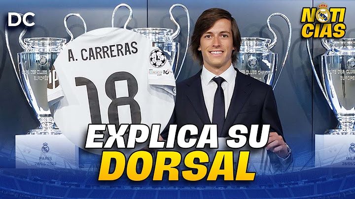ÁLVARO CARRERAS DESVELA EL MOTIVO DEL DORSAL 18 EN EL REAL MADRID
