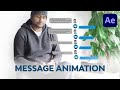 Text Message Animation using Aftereffects CC