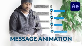 Text Message Animation using Aftereffects CC