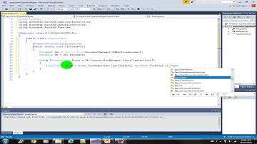 Listing all Layers in AutoCAD using C# (S7 - 2)