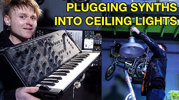 PLUGGING SYNTHS INTO CEILING LIGHTS - FactoryLux REFLEKTER