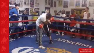 Charlie Sucker Punches Floyd Mayweather Than Karma Hits Charlie Can't beat a good Training session