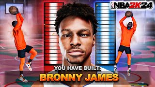 The BEST 2-WAY INSIDE-OUT THREAT BUILD in NBA 2K24 is UNSTOPPABLE… BEST BRONNY JAMES BUILD NBA 2K24!