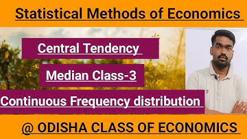 Median || Continuous frequency distribution In odia
