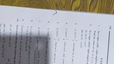 Class 10 Trigonometry Ex. 10.2