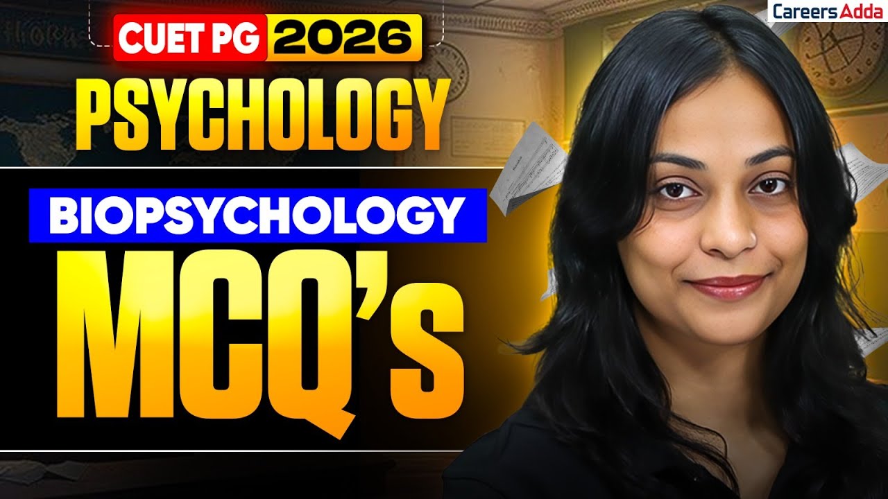 CUET PG Psychology 2026 🔥 | Biopsychology MCQs Practice