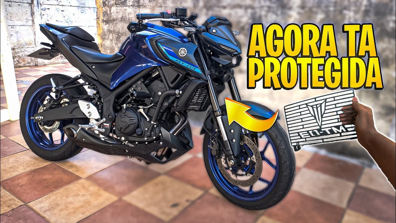 INSTALEI PROTETOR DE RADIADOR NA MT-03 🔥
