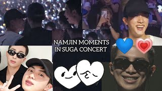 namjin moments at Suga final concert.#bts #namjoon #jin #suga #jhope #namjin