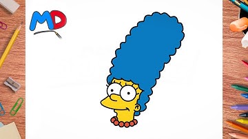 HOW TO DRAW MARGE FROM SIMPSONS | MASTER OF DRAWING #66