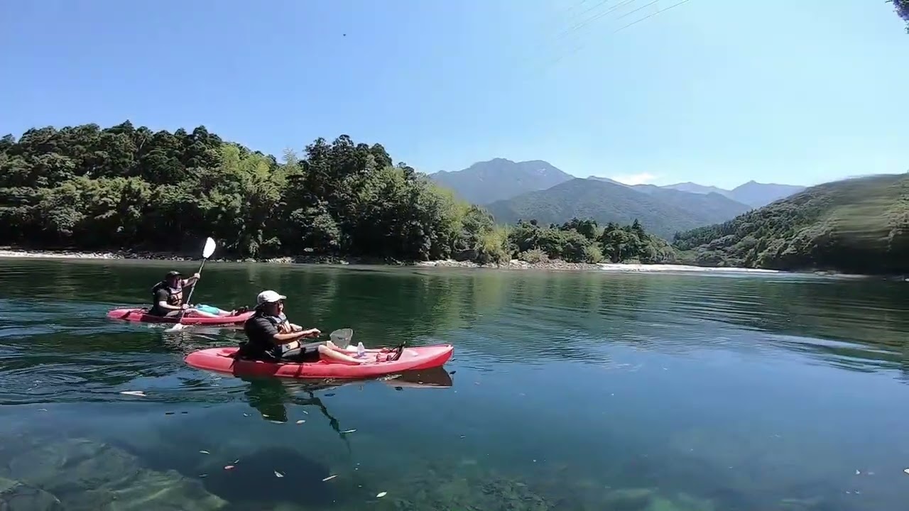 屋久島 リバーカヤック】宮之浦川のゆるやかな流れで初心者でも安心