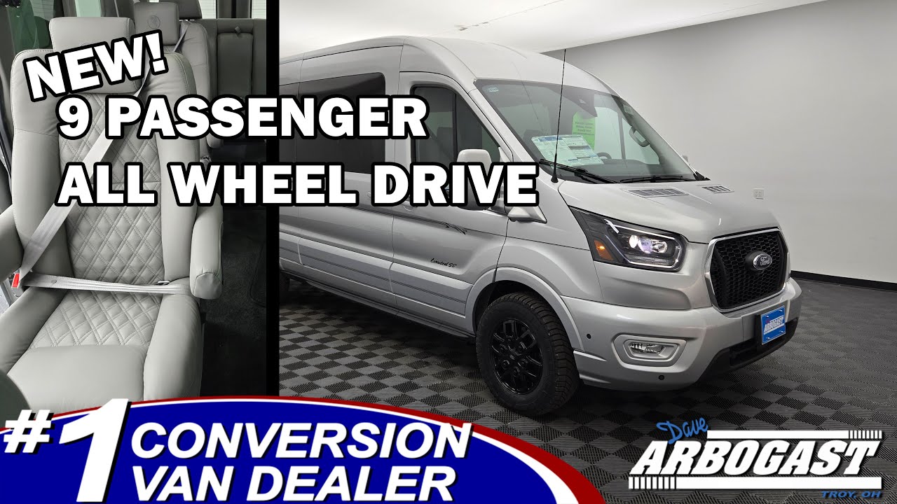 NEW 2024 Ford Conversion Van Explorer Limited 9 Passenger AWD