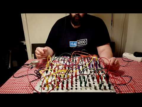 Playing on a self playing patch, Serge 73-75 modular synth