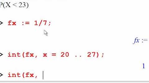 MA 381: Section 7.1: Uniform Random Variable Examples in Maple